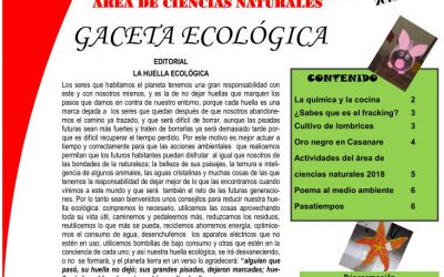 Gaceta ecológica – área Ciencias Naturales 4ta. edición 2018