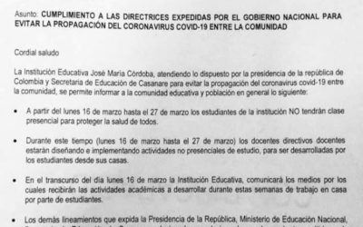 Directrices para evitar la propagación del COVID-19